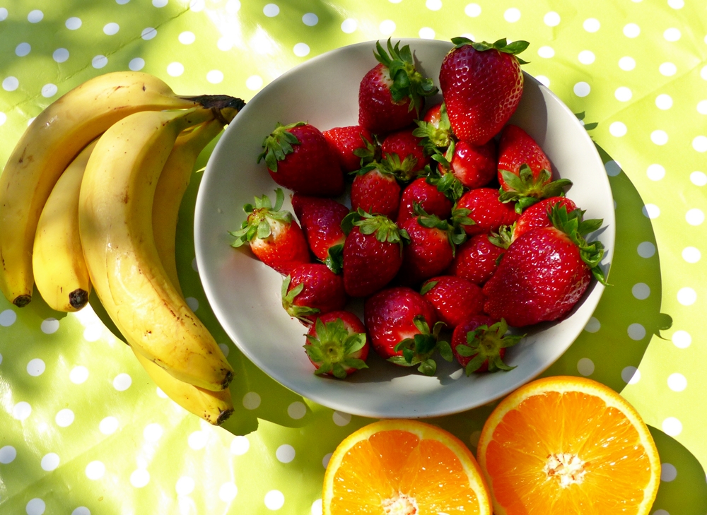 Erdbeer-Banane-Orangen Smoothie