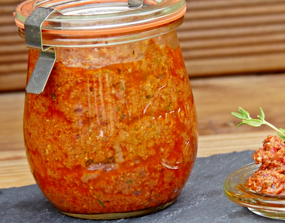 Rotes Pesto selbstgemacht